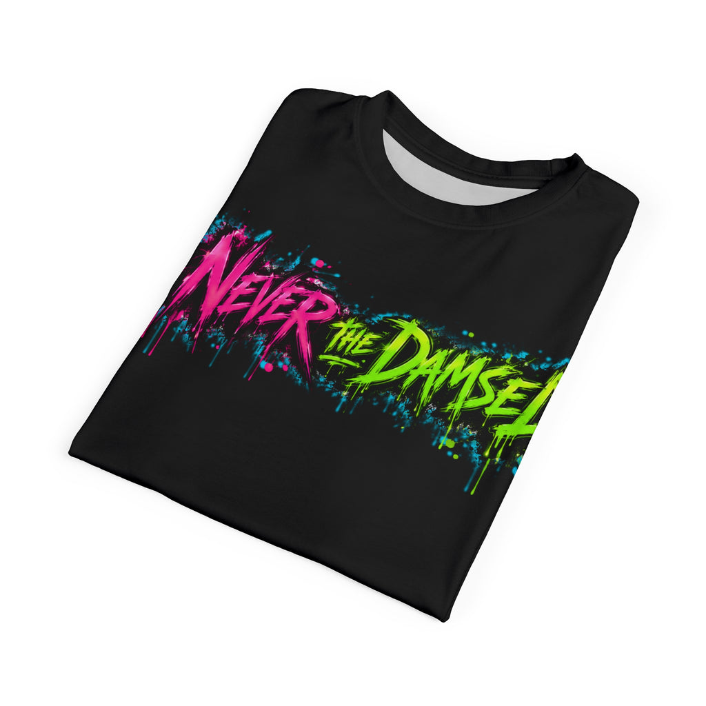 Never the Damsel Graphic Tee | Gothic Graphic Apparel | Chaos Kitten Emporium®