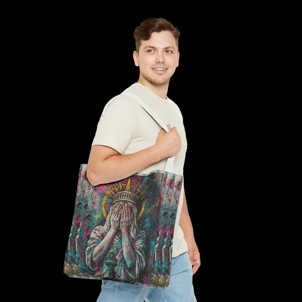 Lady Liberty Punk Rebellion Tote | Gothic Apparel | Chaos Kitten Emporium®