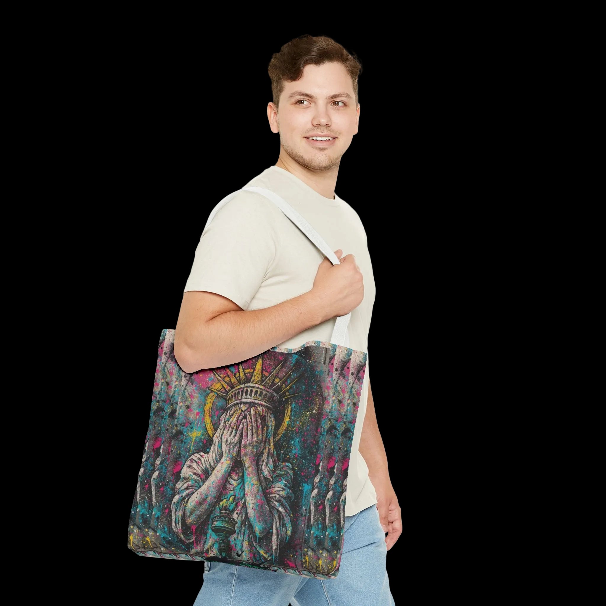 Lady Liberty Punk Rebellion Tote | Gothic Apparel | Chaos Kitten Emporium®