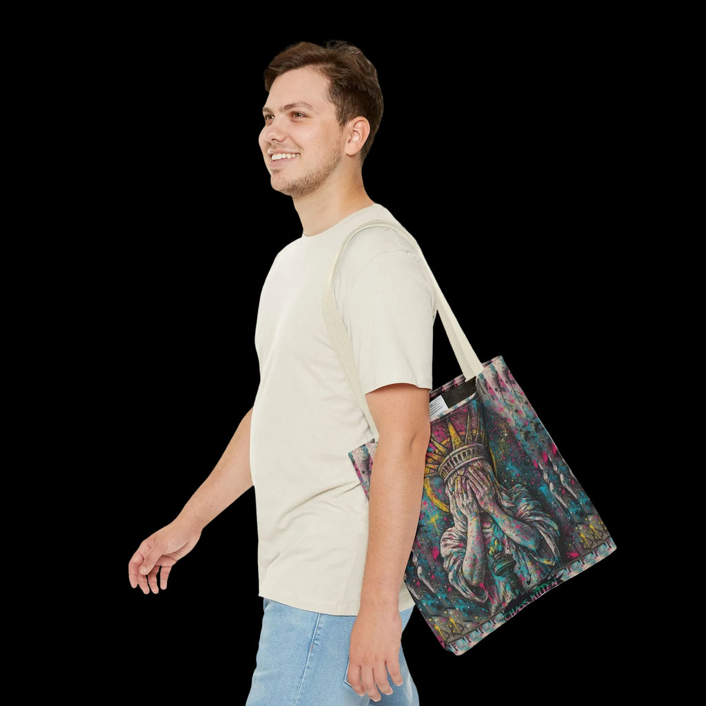 Lady Liberty Punk Rebellion Tote | Gothic Apparel | Chaos Kitten Emporium®