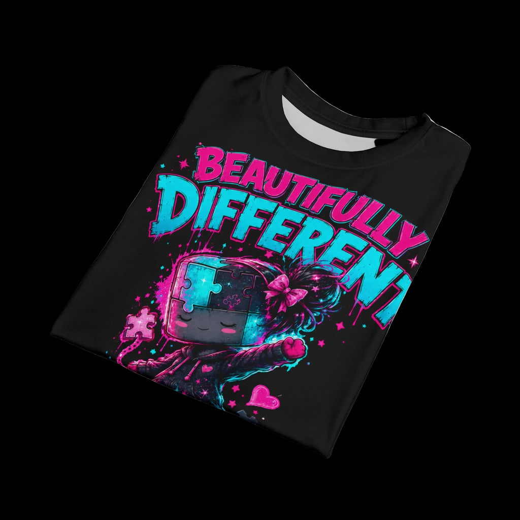 Beautifully Different Tee — "Every Piece Tells a Story" Graphic T‑Shirt