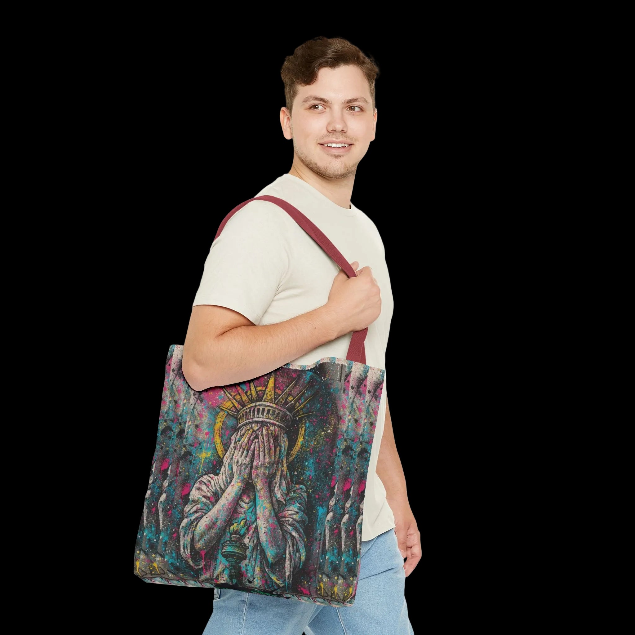 Lady Liberty Punk Rebellion Tote | Gothic Apparel | Chaos Kitten Emporium®