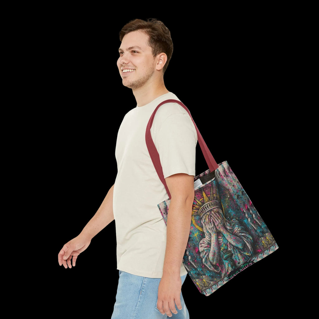 Lady Liberty Punk Rebellion Tote | Gothic Apparel | Chaos Kitten Emporium®