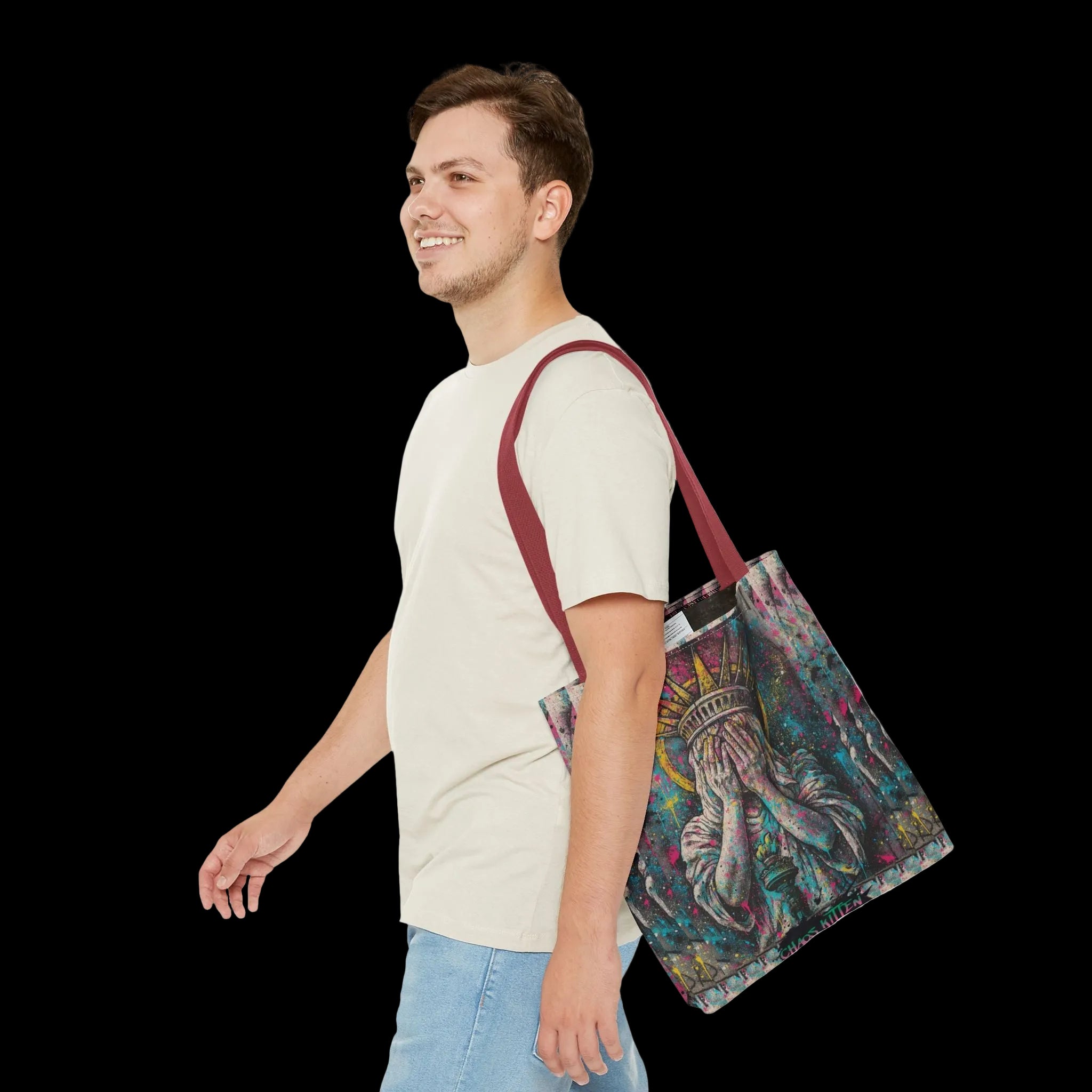 Lady Liberty Punk Rebellion Tote | Gothic Apparel | Chaos Kitten Emporium®