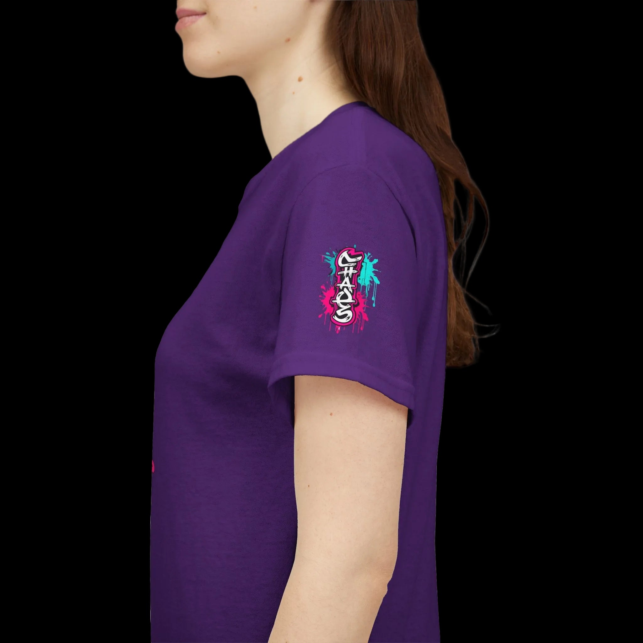 Graffiti Chaos Dragon Skull Graphic T-Shirt | Neon Drip Streetwear Chaos Kitten Emporium®