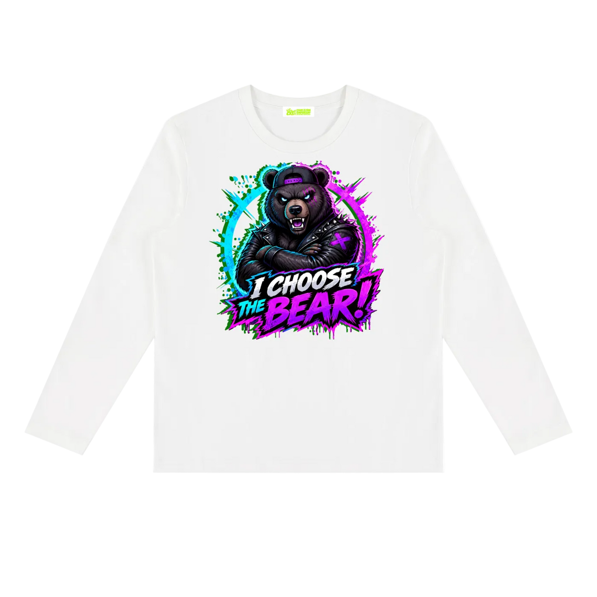 Apparel,IChoosetheBear,beargraphicshirt,CKE,ChaosKittenEmporium,neongraffitistreetwear,alternativestreetwear