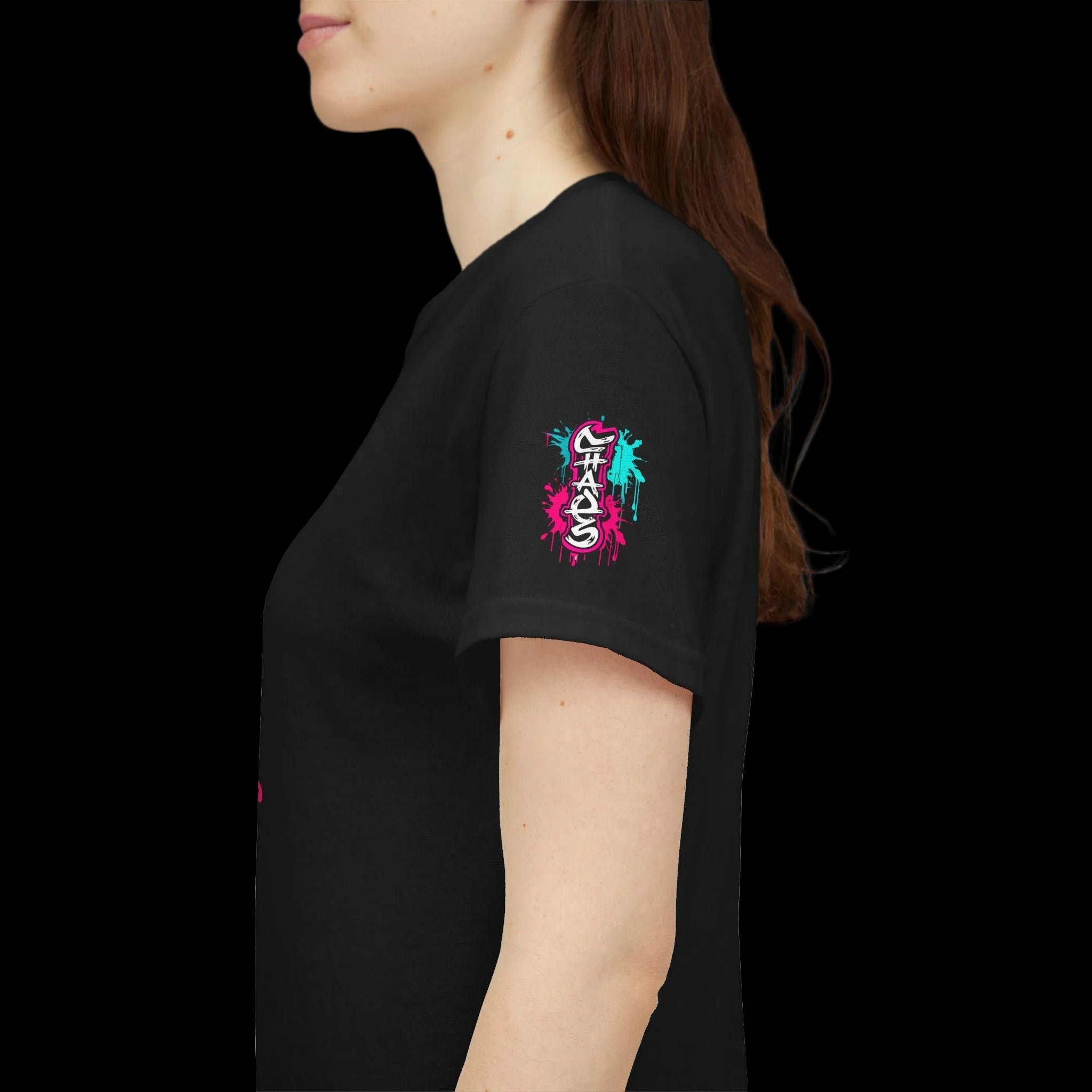 Graffiti Chaos Dragon Skull Graphic T-Shirt | Neon Drip Streetwear Chaos Kitten Emporium®