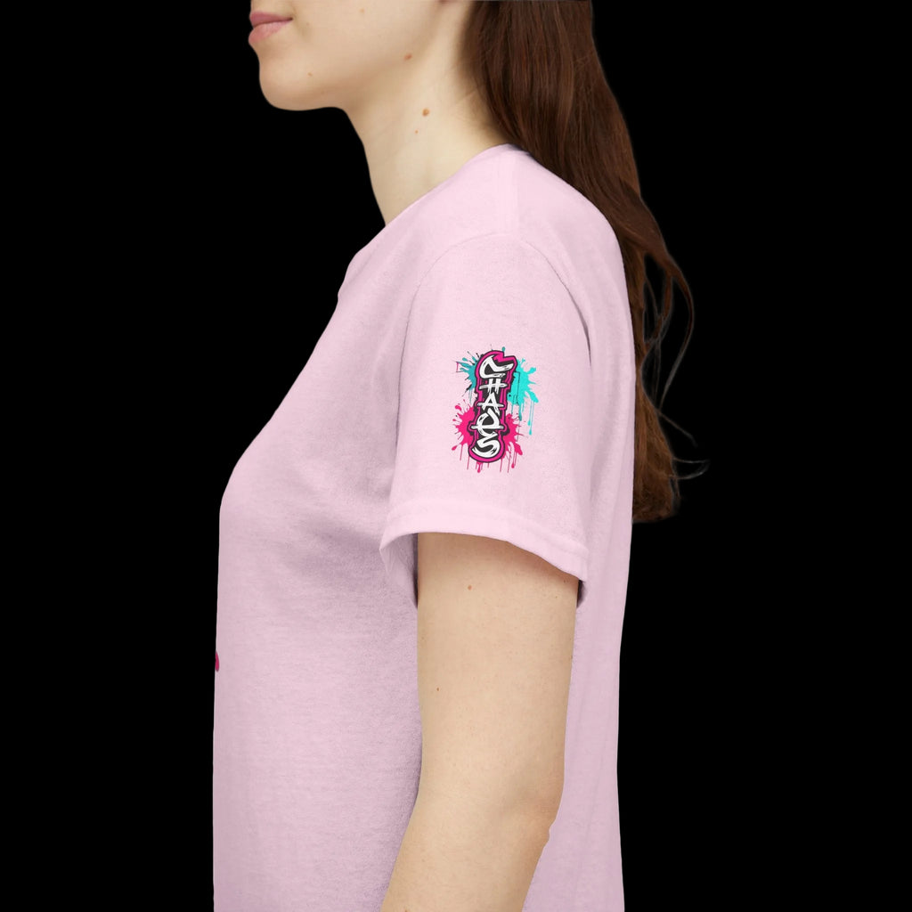 Graffiti Chaos Dragon Skull Graphic T-Shirt | Neon Drip Streetwear Chaos Kitten Emporium®