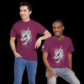 Graffiti Chaos Dragon Skull Graphic T-Shirt | Neon Drip Streetwear Chaos Kitten Emporium®