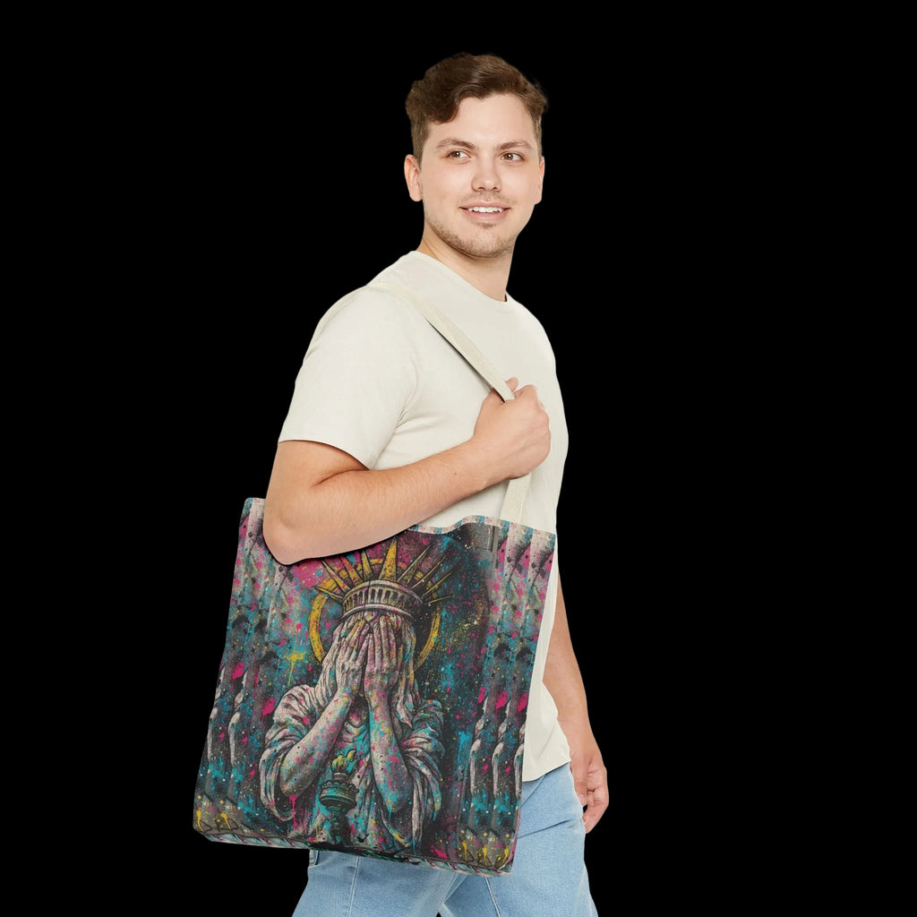 Lady Liberty Punk Rebellion Tote | Gothic Apparel | Chaos Kitten Emporium®