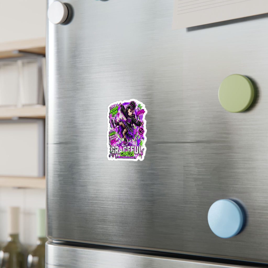 a magnet on a refrigerator