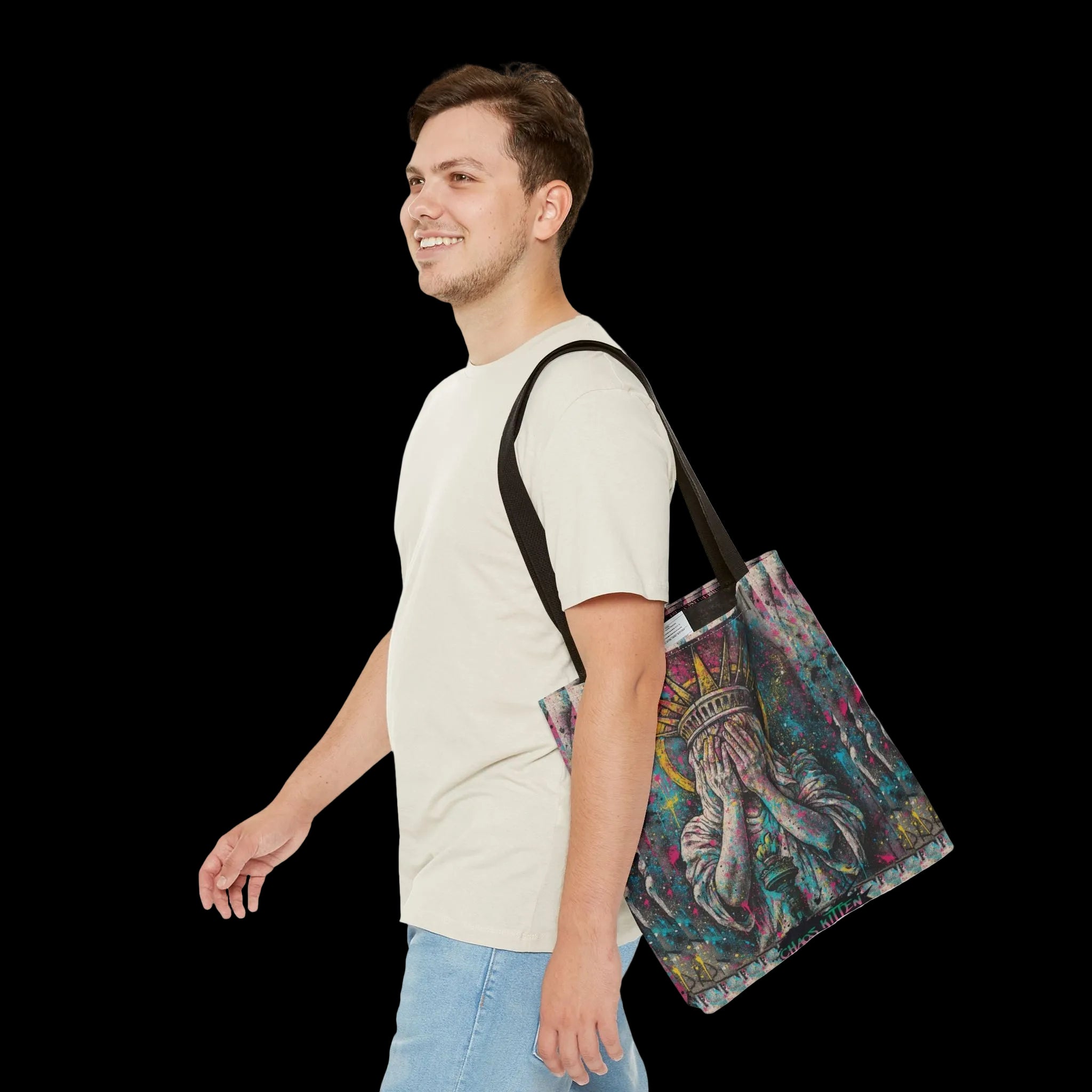 Lady Liberty Punk Rebellion Tote | Gothic Apparel | Chaos Kitten Emporium®