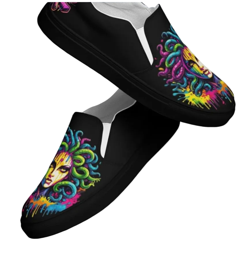 Medusa Slip on Streetwear Shoes Chaos Kitten Emporium