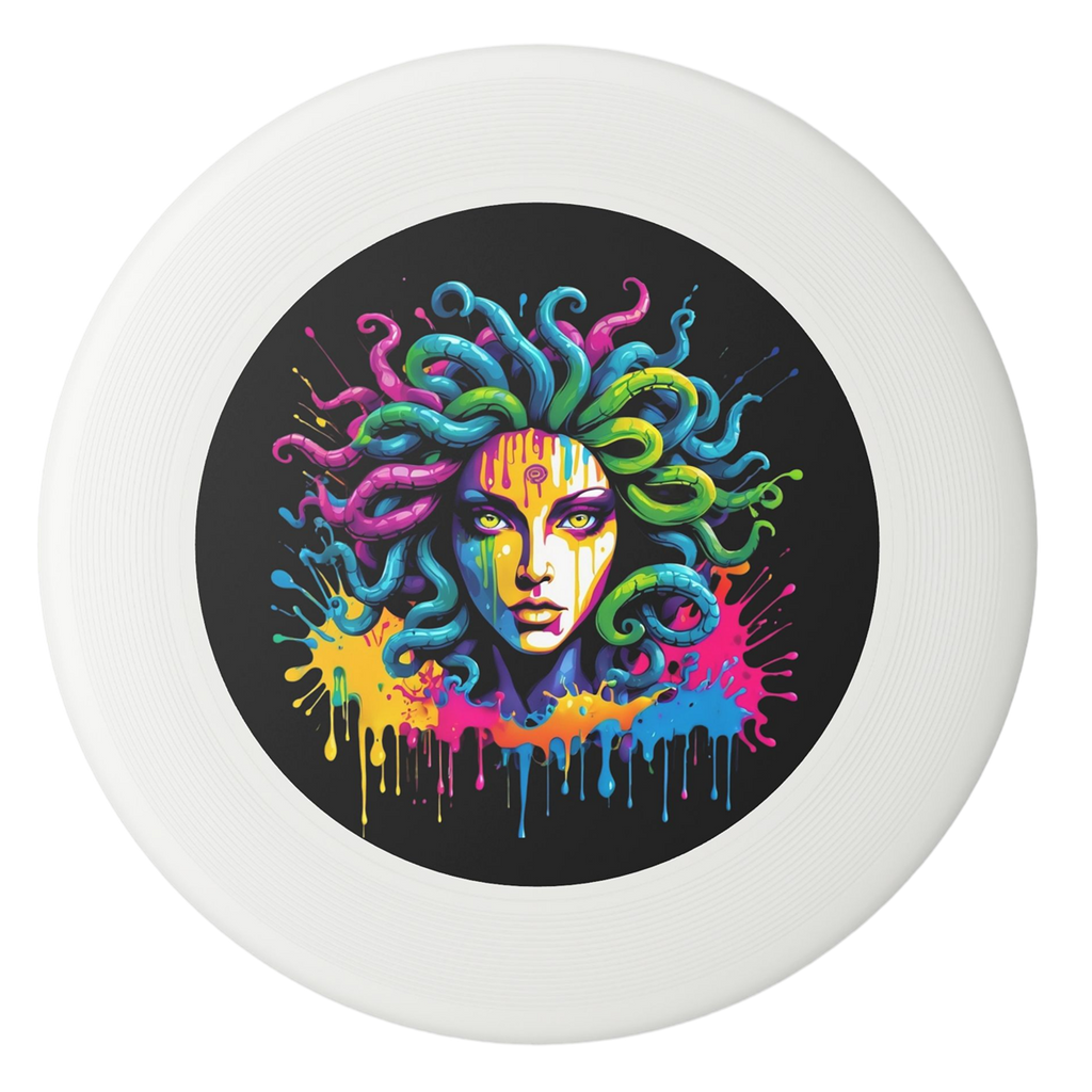 Medusa Paint-Splash Disc | Mythological Outdoor Gear | Chaos Kitten Emporium®