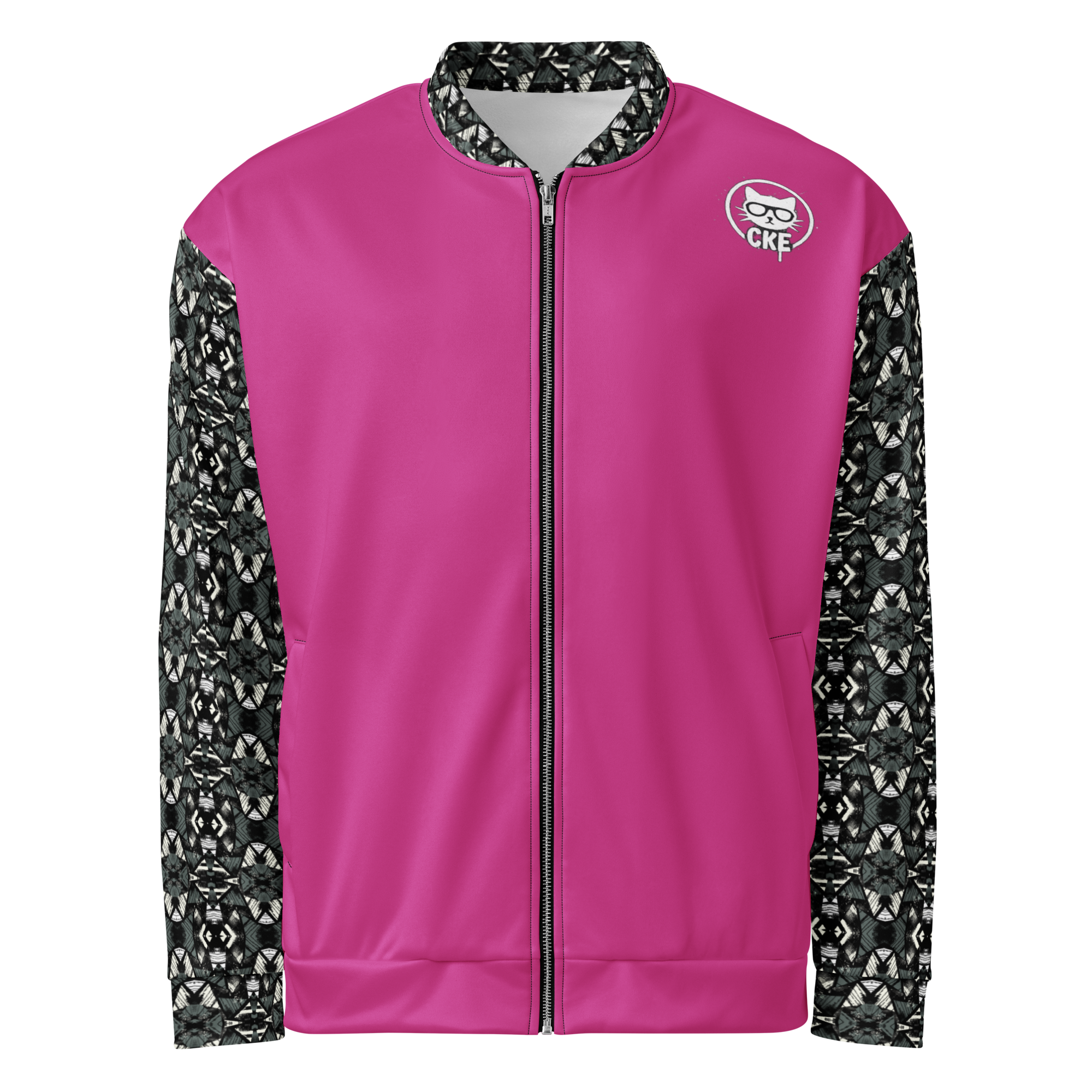 Cyber Kitten Bomber Jacket | Cyber-Grunge Streetwear | Chaos Kitten Emporium®