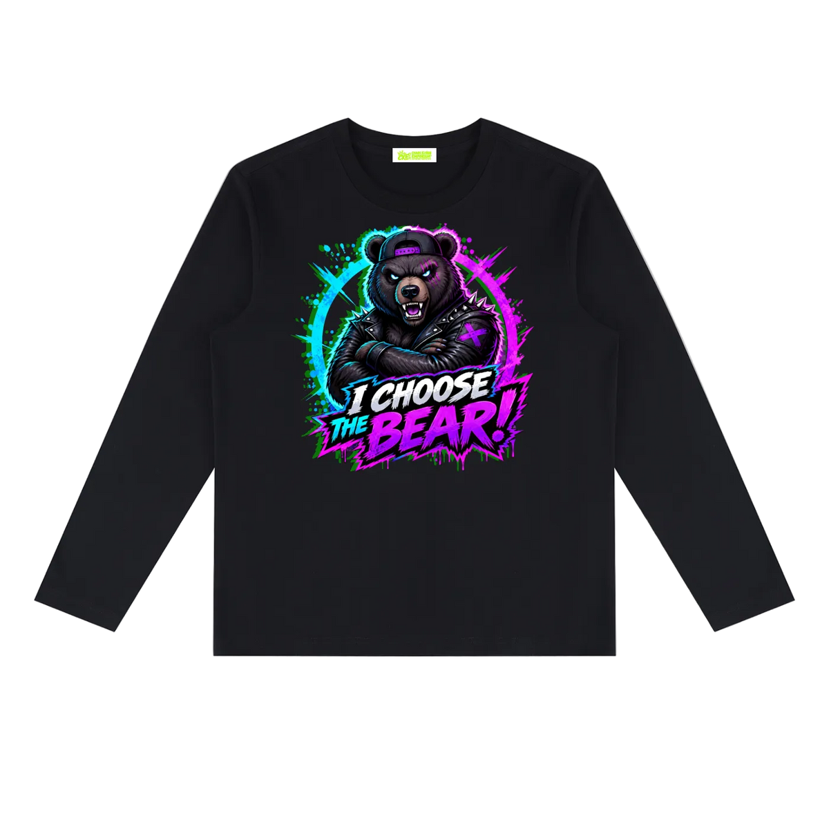 Apparel,IChoosetheBear,beargraphicshirt,CKE,ChaosKittenEmporium,neongraffitistreetwear,alternativestreetwear