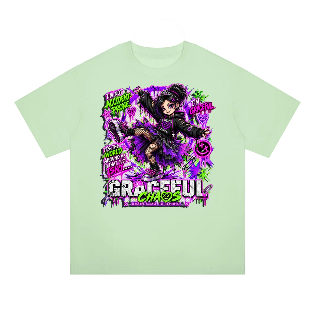 a t-shirt with a cartoon on it