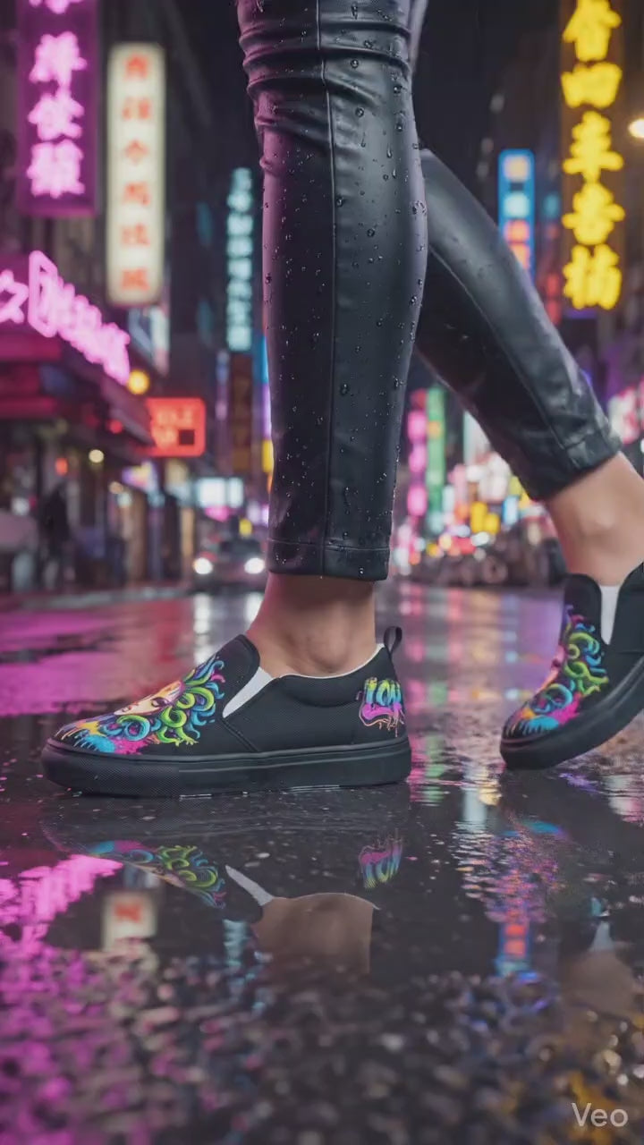 Medusa Slip on Streetwear Shoes Chaos Kitten Emporium video