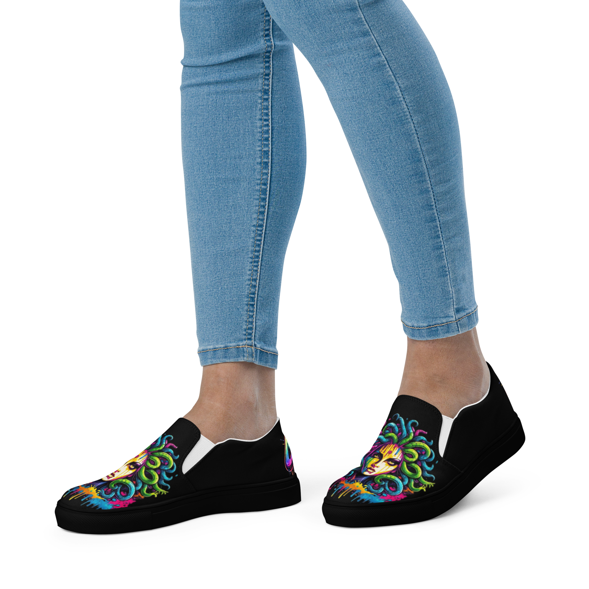 Medusa Slip on Streetwear Shoes Chaos Kitten Emporium